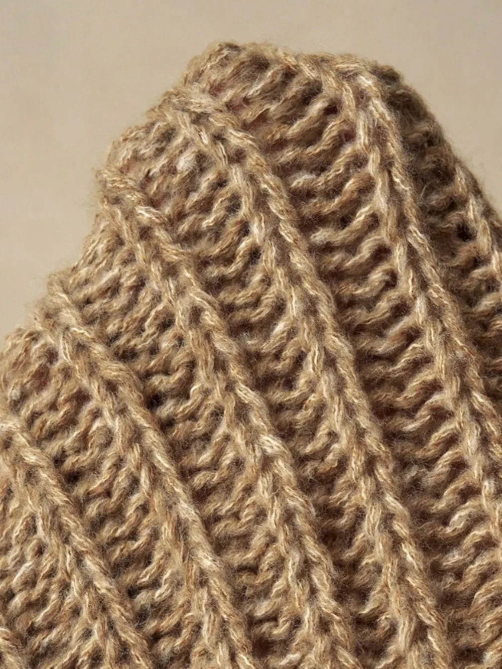 Classic Off Shoulder Foldover Fringe Detail Knit Sweater Top - Picture 8 of 8
